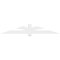 Ekena Millwork Redmond Architectural Grade PVC Gable Bracket, 72"W x 12"H x 2"D x 4"F, 4/12 Pitch GBP072X12X0204RED00 - alternate 5